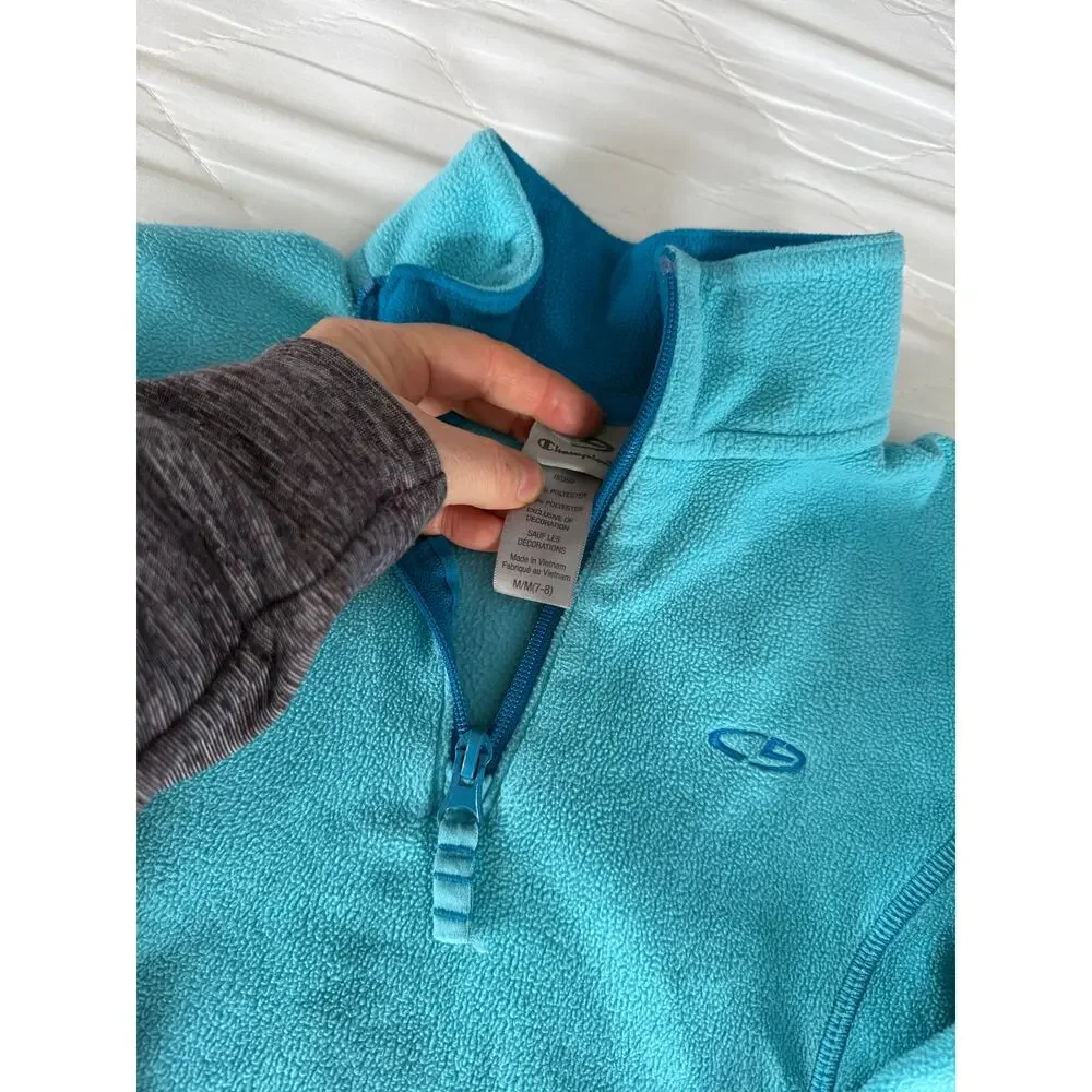 C9 teal quarter zip fleece size 7/8